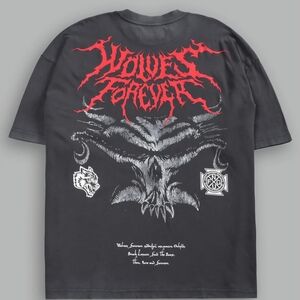 Darc Sport Feed the Beast Premium Oversized Tee in Wolf Gray XL NWT